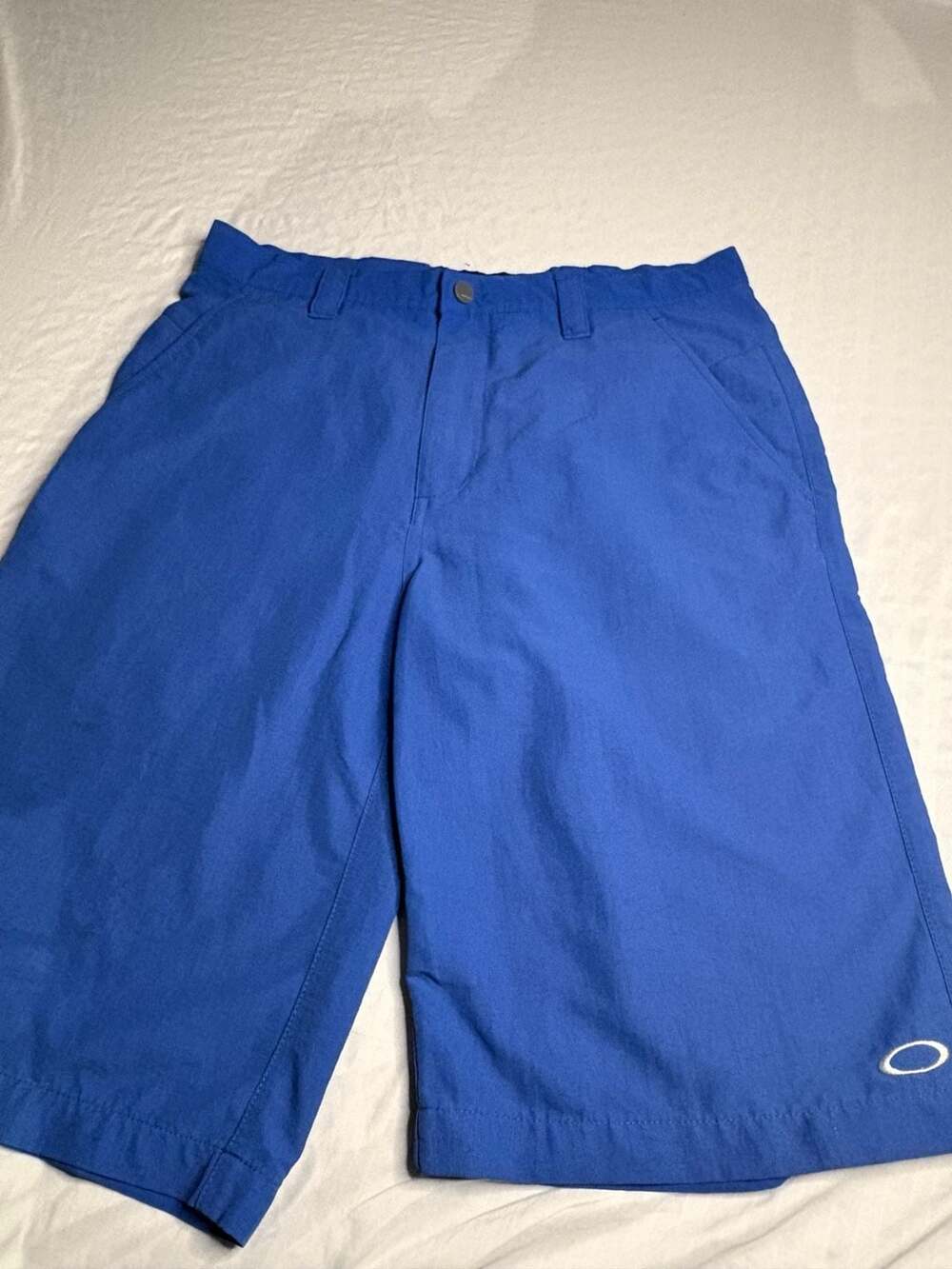 Oakley Blue Take Golf Shorts Size 32W